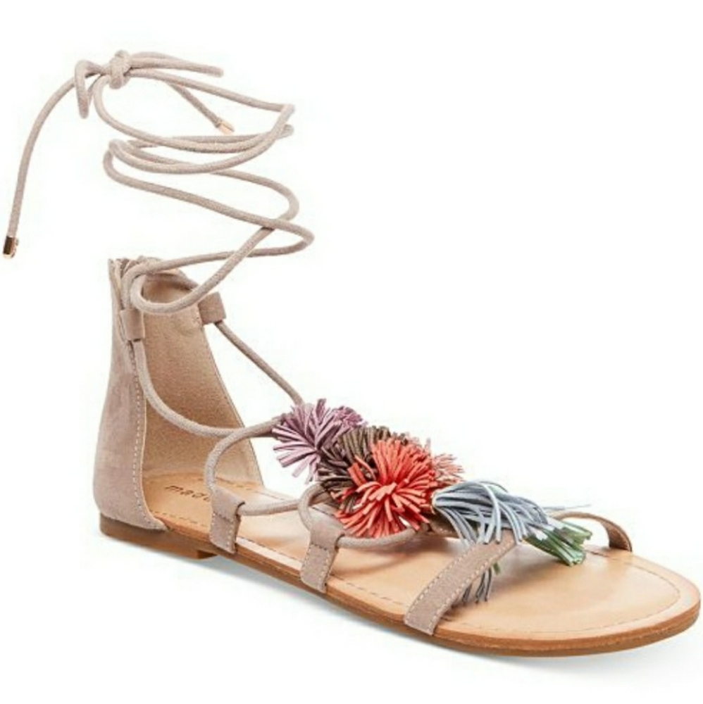 Madden Girl lace up flat sandals